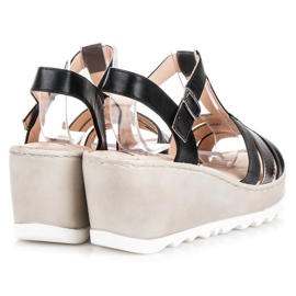 Kylie Wedge Sandals black 2 Kylie Wedge Sandals black 2