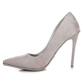 Seastar Fashionable gray high heels grey 1 Seastar Fashionable gray high heels grey 1