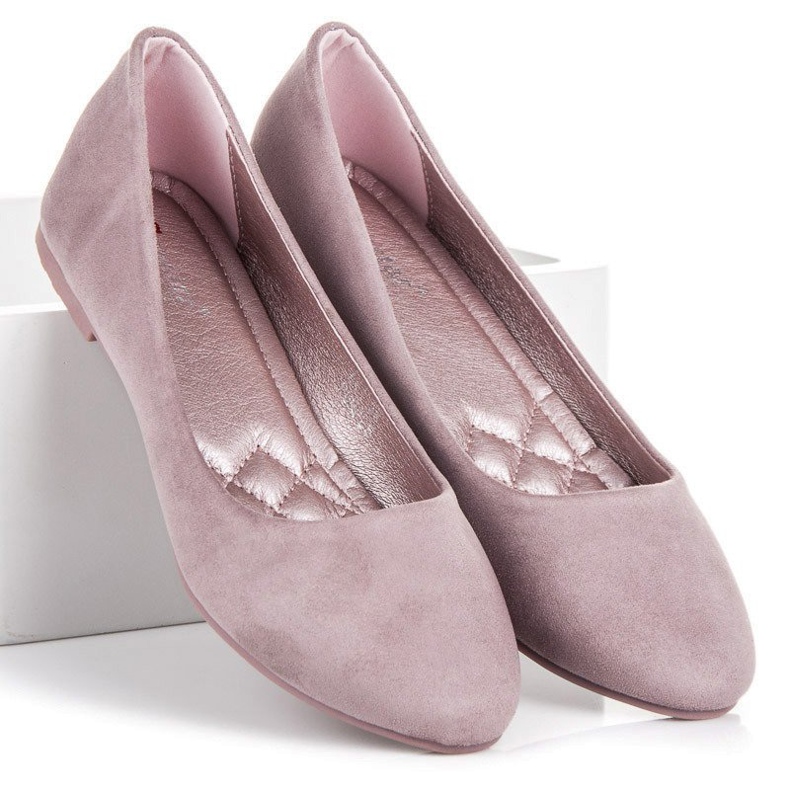 Seastar Suede ballerinas purple 1