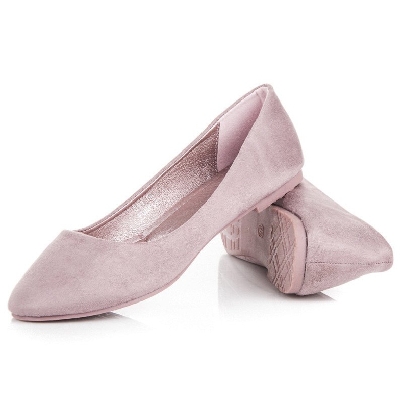 Seastar Suede ballerinas purple 2