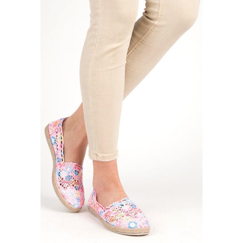 Seastar Boho Style Espadrilles pink 1
