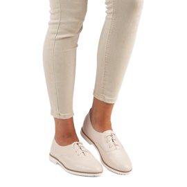 Light beige leather shoes from MAZARO 1