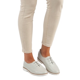 Gray leather shoes from MAZARO grey 1 Gray leather shoes from MAZARO grey 1