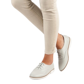 Gray leather shoes from MAZARO grey 2