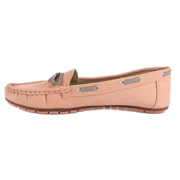Tullo Stylish suede loafers pink 1