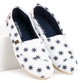 McKey Fashionable Slip-on Espadrilles white navy blue 1 McKey Fashionable Slip-on Espadrilles white navy blue 1