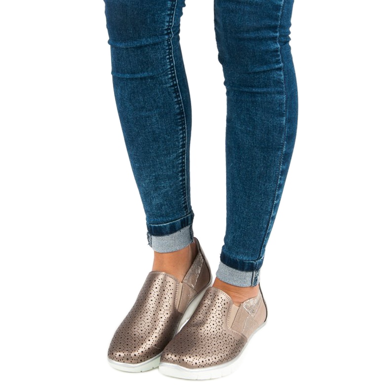 Filippo Golden Slip On shoes 1