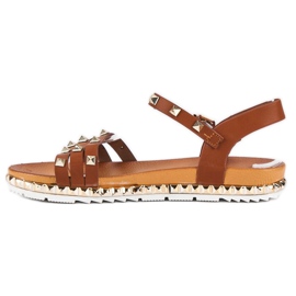 Anesia Paris Rock Flat Sandals brown 1 Anesia Paris Rock Flat Sandals brown 1