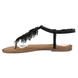 Comer Decorative sandals flip-flops black 1