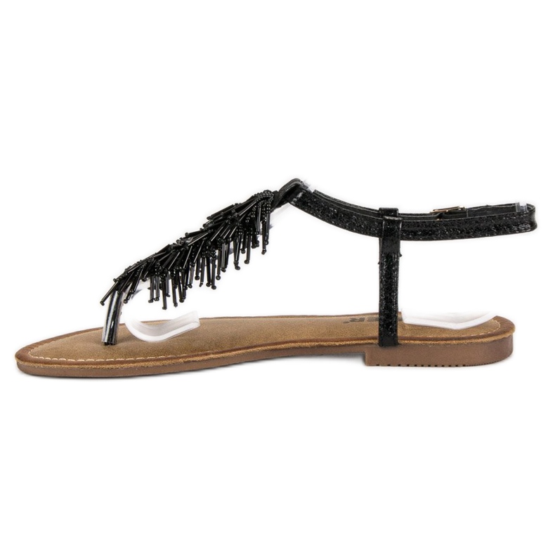 Comer Decorative sandals flip-flops black 1