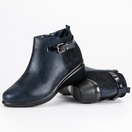 Kylie Comfortable navy blue boots with insulation 2 Kylie Comfortable navy blue boots with insulation 2