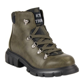 Kylie Lace-up boots green 3