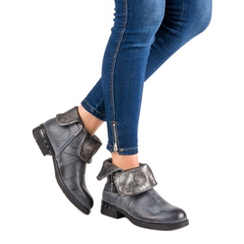 Forever Folie Blue Workers Booties 1