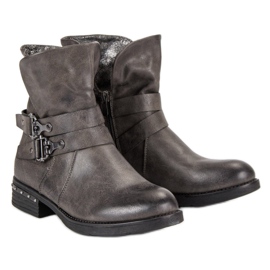 Forever Folie Gray Workers boots grey 1