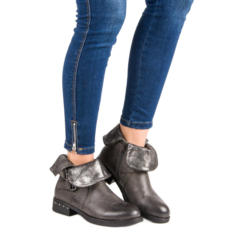 Forever Folie Gray Workers boots grey 2