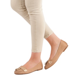 Small Swan Loafers with fringes brown 1