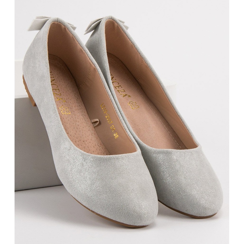 Vinceza Comfortable ballerinas grey 2