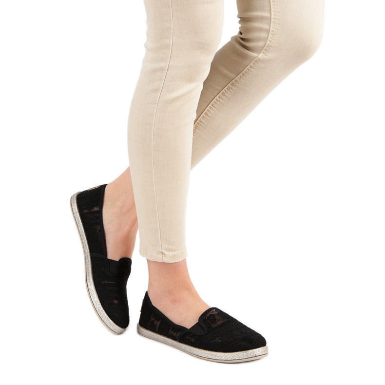 MCKEYLOR Lace Slipons black 2