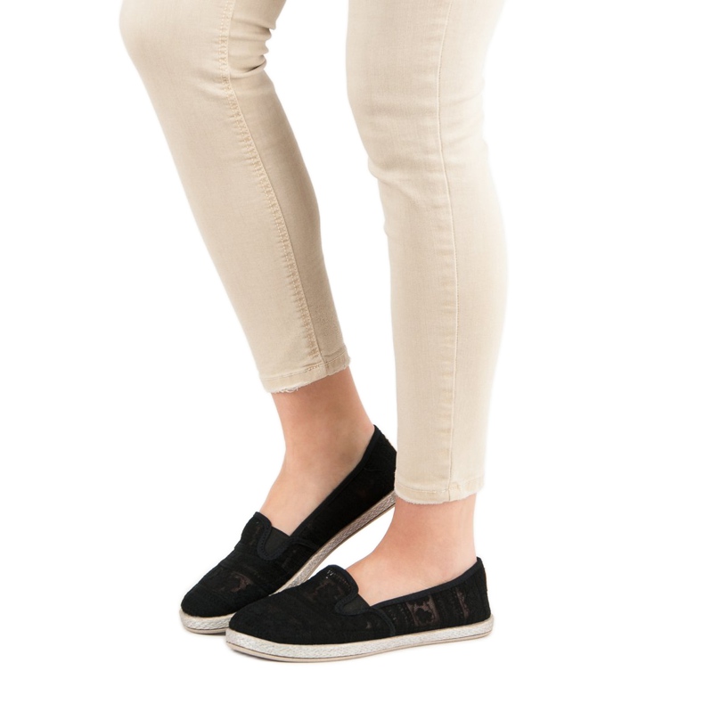 MCKEYLOR Lace Slipons black 1