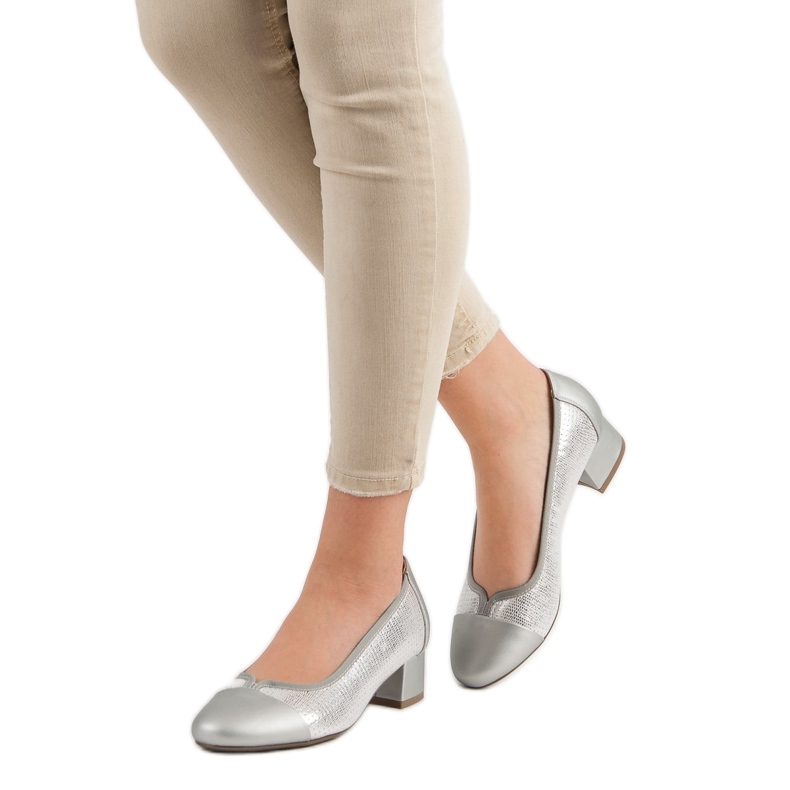 Vinceza Flat Heel Pumps grey 2