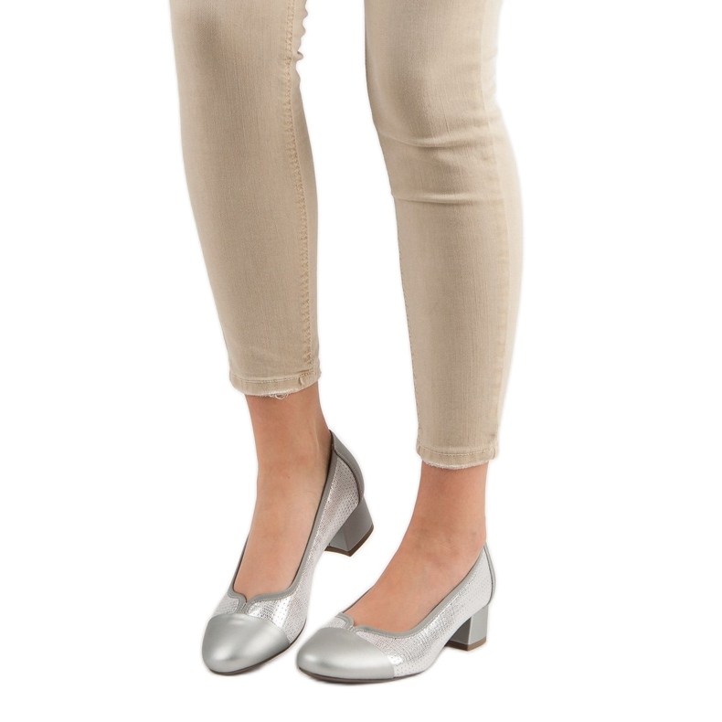 Vinceza Flat Heel Pumps grey 1