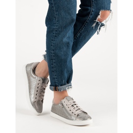 Kylie Casual Silver Sneakers grey 2