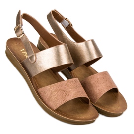 Comfortable VINCEZA sandals yellow 1