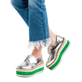 Corina Fashion Wedge Shoes grey 2