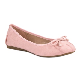 Lucky Shoes Pink Tied Ballerinas 1
