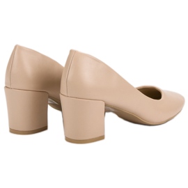 Ideal Shoes Classic Beige Pumps 1 Ideal Shoes Classic Beige Pumps 1