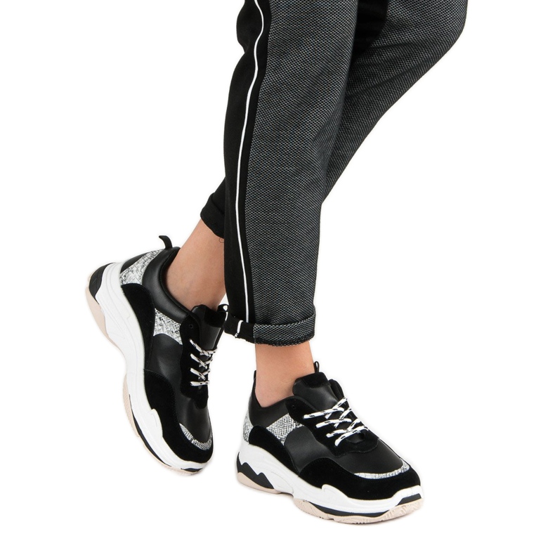 Black Sneakers With Pattern 2