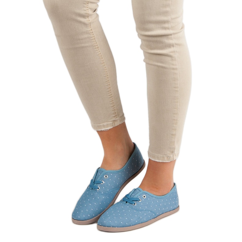 Sneakers With Dots blue 1