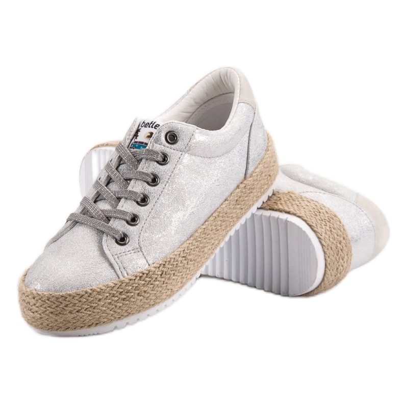 Betler Fashionable Espadrilles sneakers grey 1