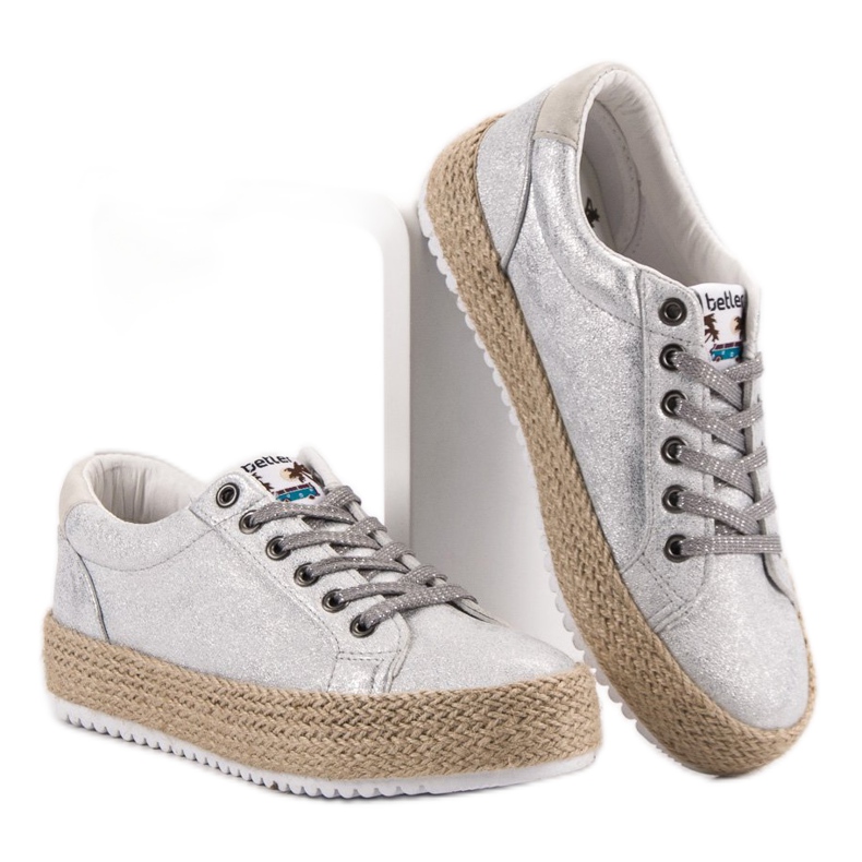 Betler Fashionable Espadrilles sneakers grey 2