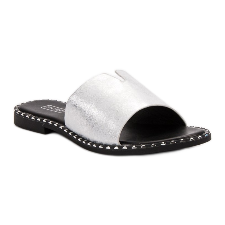 Filippo Comfortable Shiny Slippers grey 1