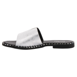 Filippo Comfortable Shiny Slippers grey 2