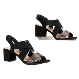 Filippo Sandals With Vinceza Glitter black 2