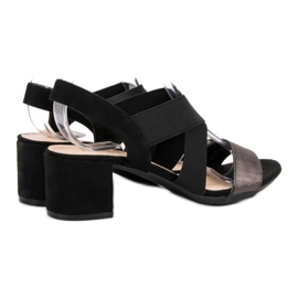 Filippo Sandals With Vinceza Glitter black 1