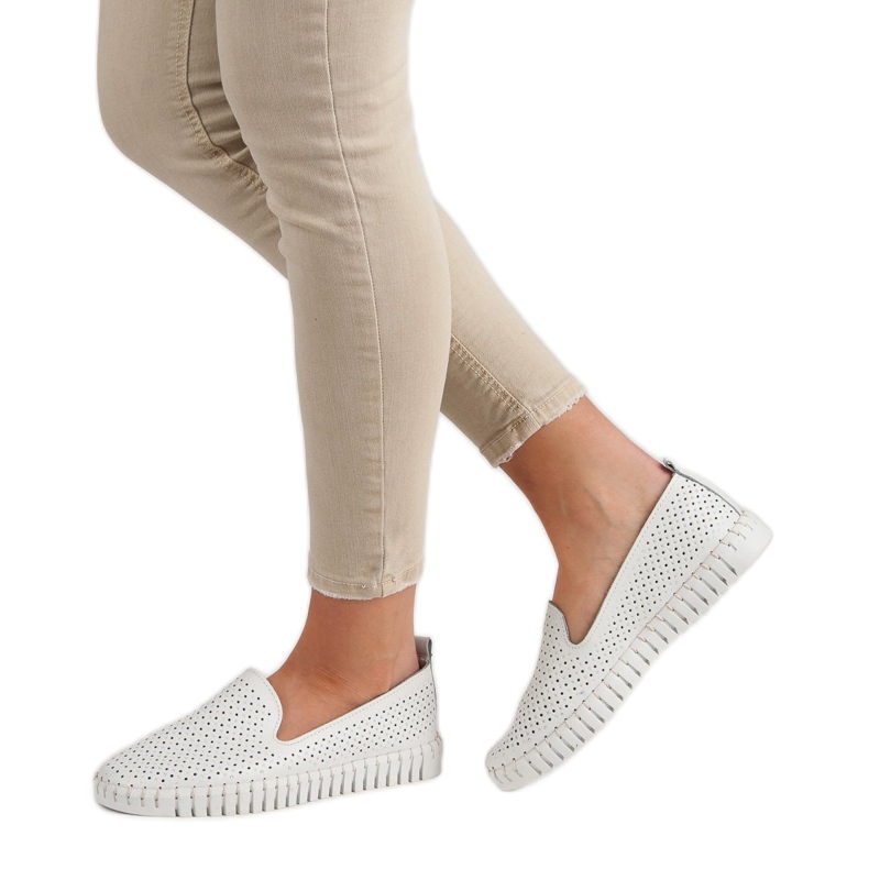 Filippo White Leather Lords 2