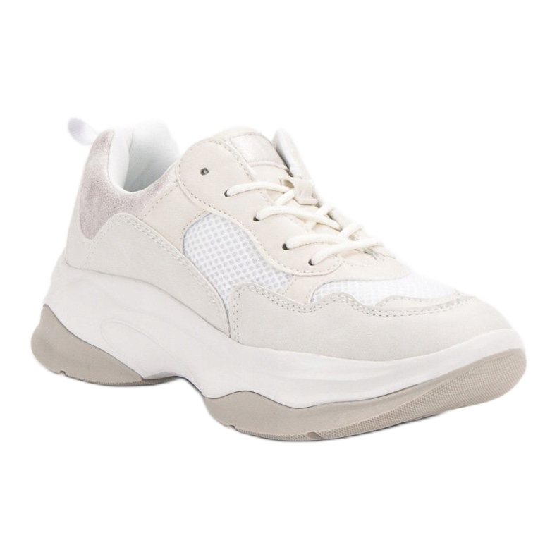 Kylie Fashionable White Sneakers 1