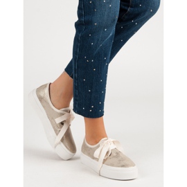 Kylie Sneakers Tied With A Ribbon yellow 1 Kylie Sneakers Tied With A Ribbon yellow 1