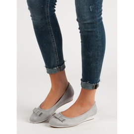 Vinceza Ballerina With Bow grey 1