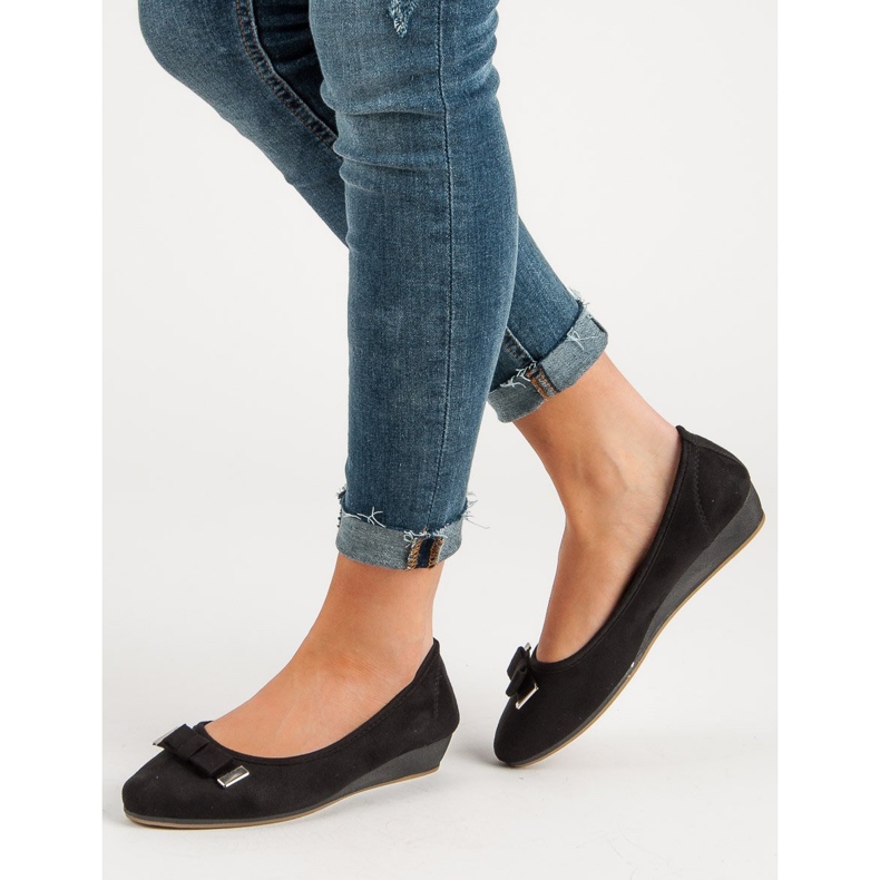 Vinceza Ballerina With Bow black 2