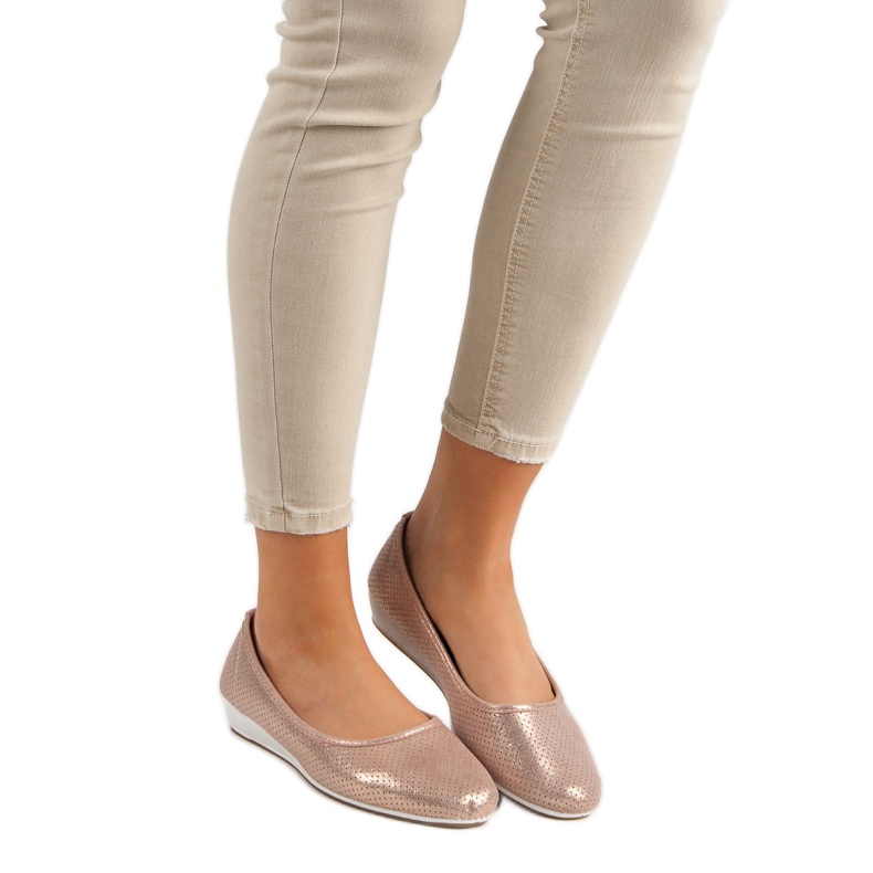 Vinceza Comfortable ballerinas pink 1 Vinceza Comfortable ballerinas pink 1