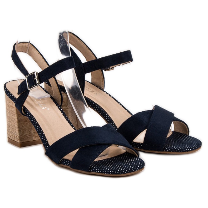 VINCEZA sandals blue navy blue 1
