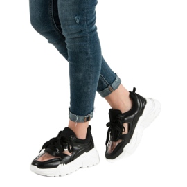 SHELOVET Transparent Sneakers black 2