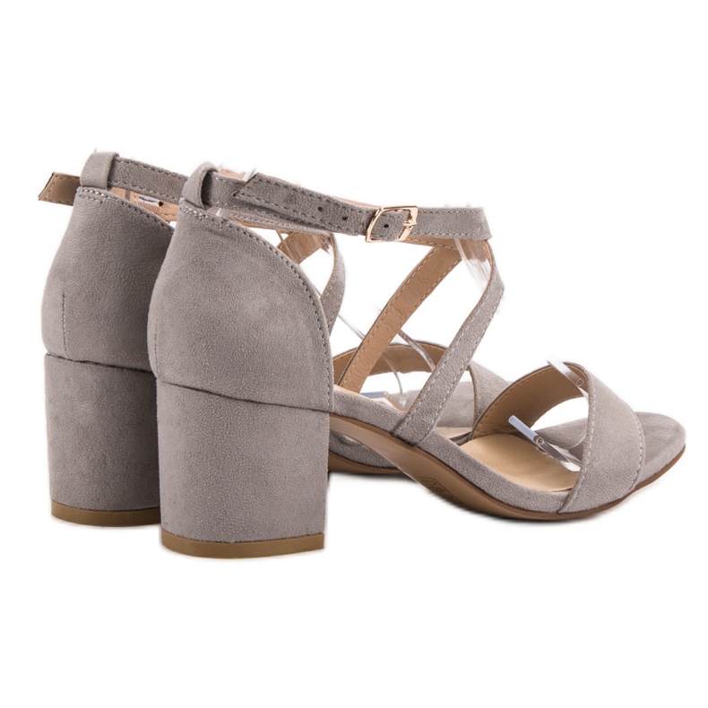 Seastar Suede Sandals On A Bar grey 1