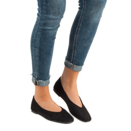 Seastar Black Suede Ballerinas 2