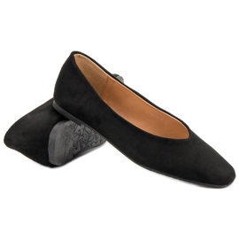 Seastar Black Suede Ballerinas 1