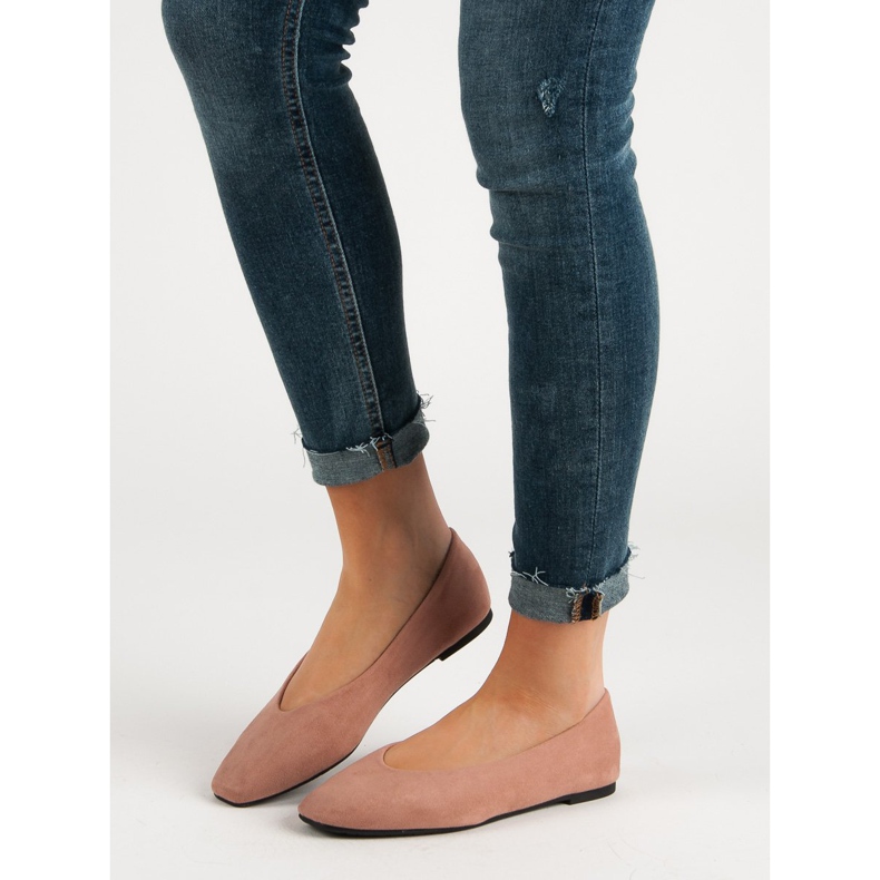 Seastar Powder Suede Ballerinas pink 1 Seastar Powder Suede Ballerinas pink 1